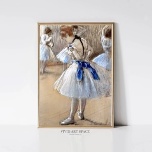 Edgar Degas Dance Studio | Impressionist Ballerina Portrait Painting | Ballet Dance Art Print | Printable Wall Art | Digital Download