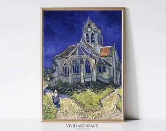 ヴィンセント・ヴァン・ゴッホ「星月夜」アートプリント、ポスト印象派