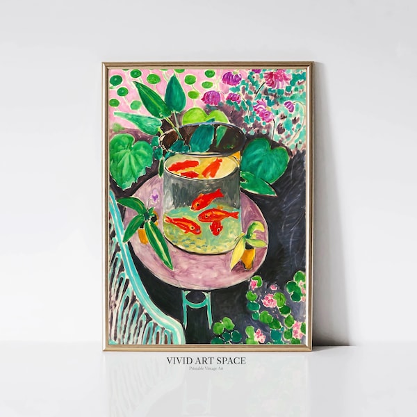 Henri Matisse Goldfish | Fauvism Painting Print | Modern Colorful Poster | Vibrant Art Print | Printable Wall Art | Digital Download