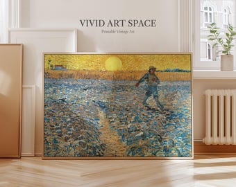 Vincent van Gogh Painting Print - The Sower | Canvas Print | Giclée Print | Fine Art Print | Large Wall Art | Impressionist Art Poster