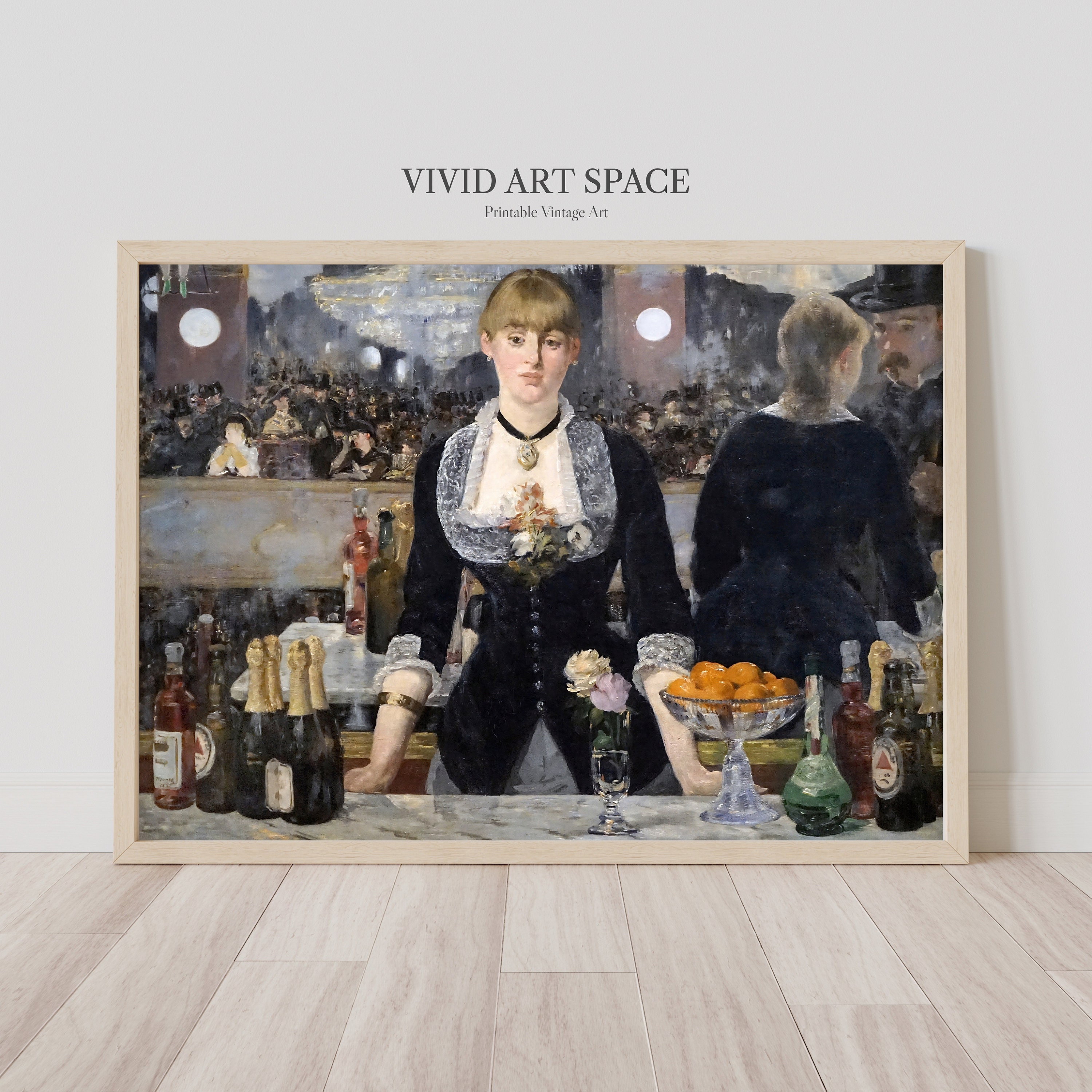 Edouard Manet Bar at Folies-bergère | Impressionist Woman Portrait