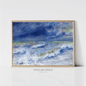 ルノワール版画：海景（印象派の風景画のプレミアムジクレー