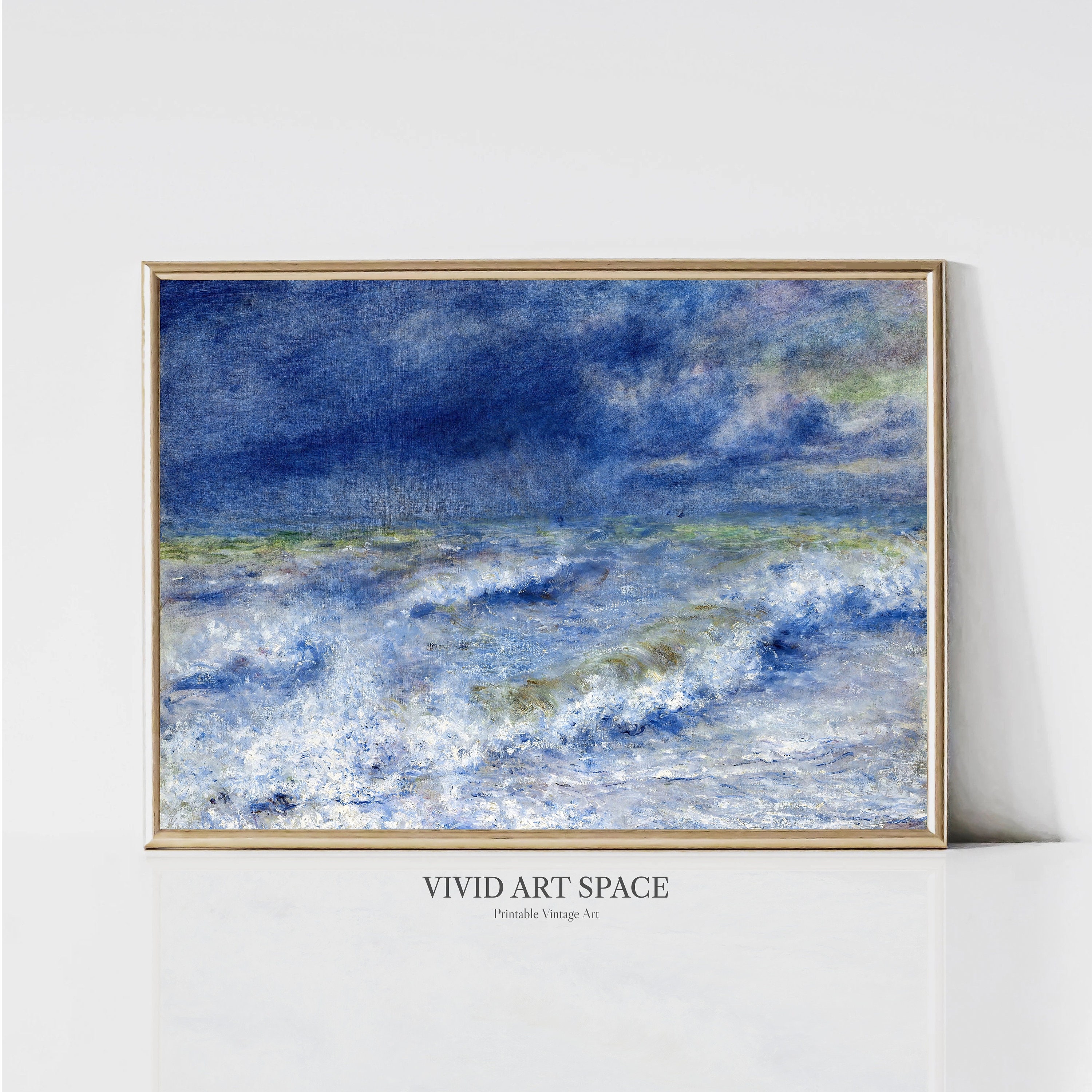 Pierre-auguste Renoir the Wave | Impressionist Landscape Painting