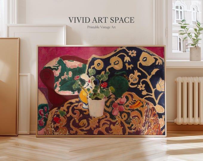 Henri Matisse Painting Print - Spanish Still Life | Canvas Print | Giclée Print | Fine Art Print | Large Wall Art Print | Abstract Poster