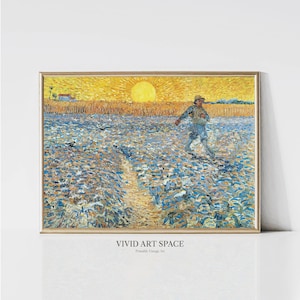 The Sower by Vincent van Gogh | Impressionist Landscape Painting Print | Famous Country Art Print | Printable Wall Art | Digital Download
