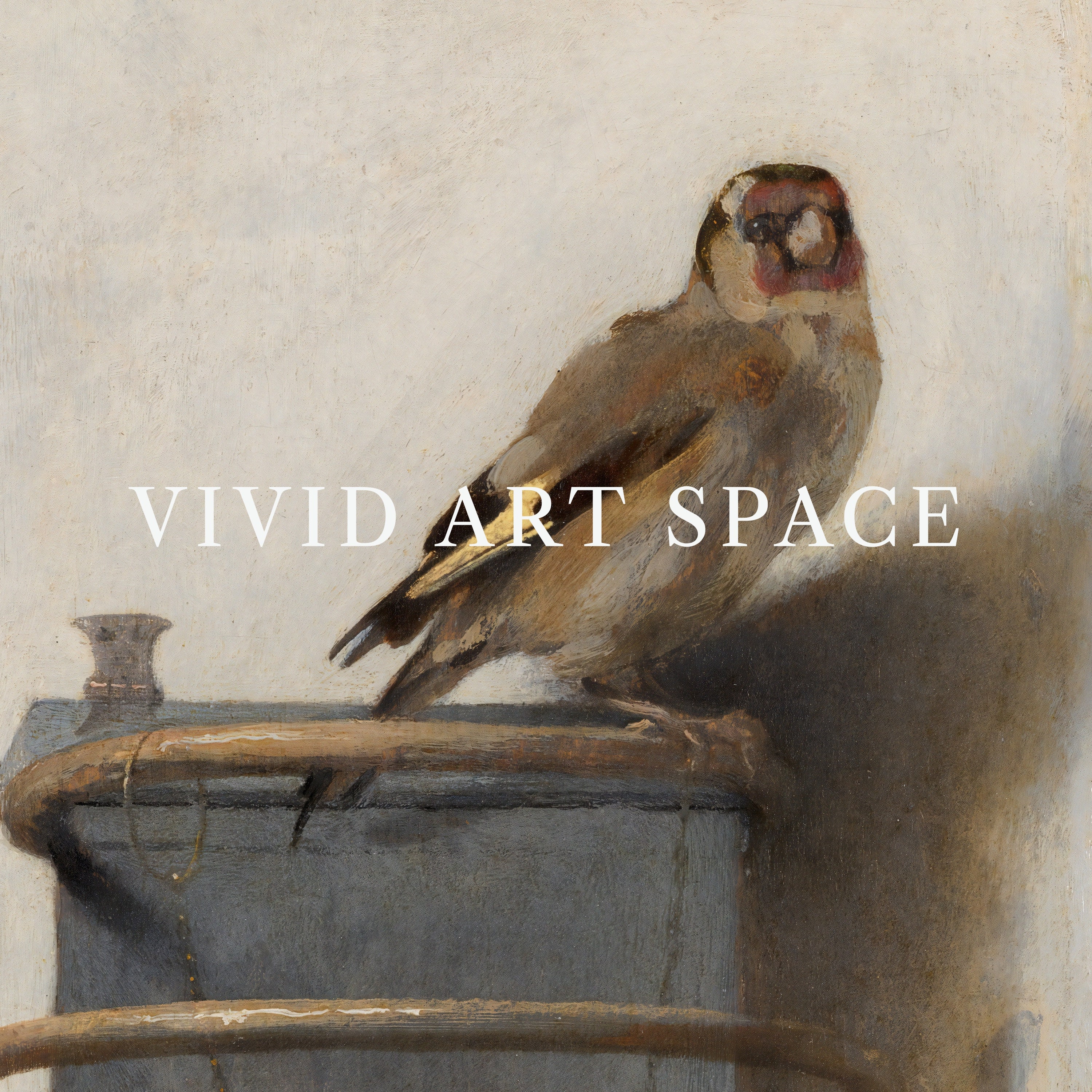 Goldfinch by Carel Fabritius | Vintage Bird Painting