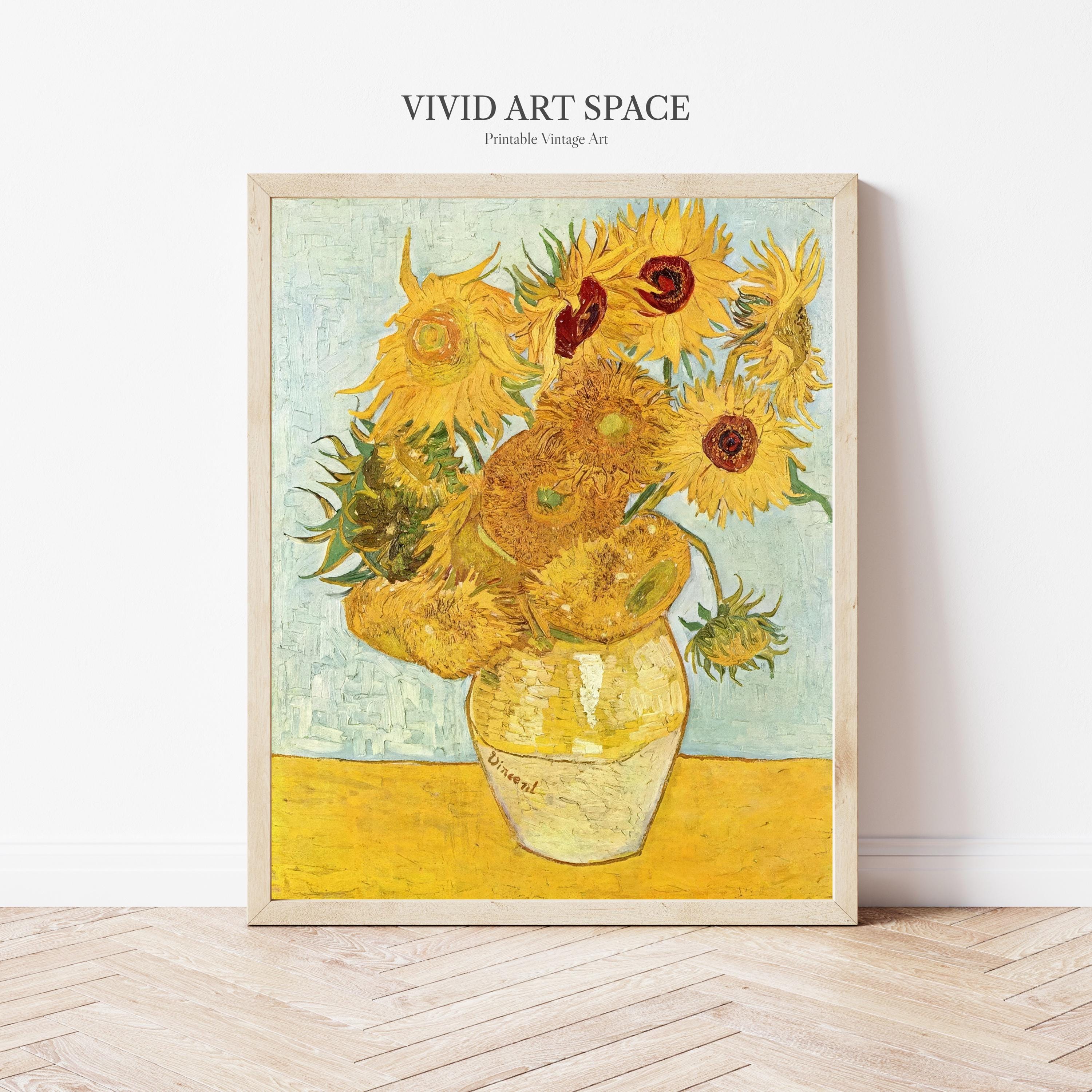 印象派風 ひまわりの絵画 フィンセント・ファン・ゴッホ「ひまわり No.2」｜印象派の花の絵画