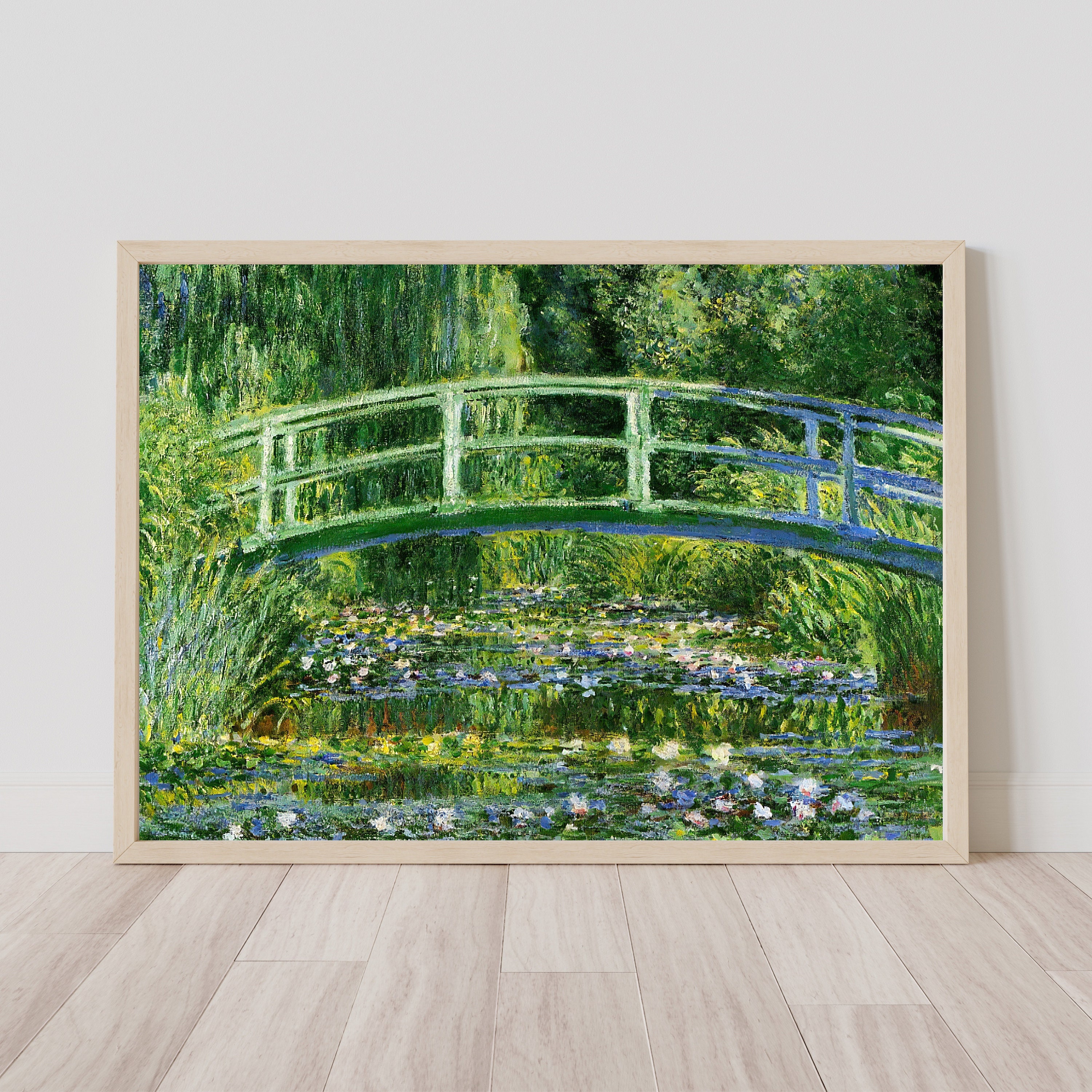 Claude Monet Water Lilies & Japanese Bridge | Impressionist