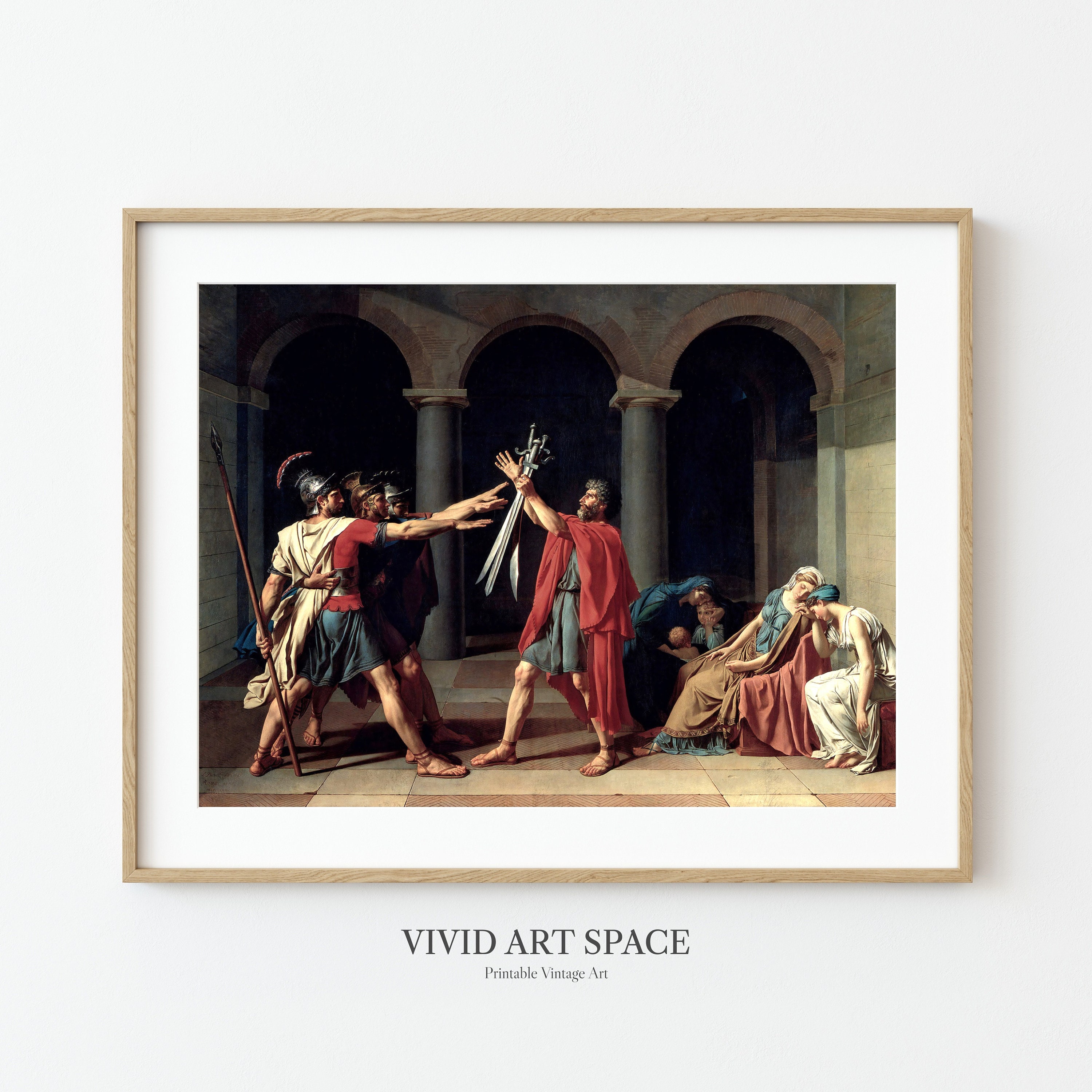Oath of the Horatii, Jacques-louis David | Neoclassical Painting