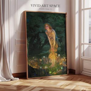 Midsummer Eve by Edward Robert Hughes - Pre-Raphaelite Painting Print | Canvas Print | Giclée Print | Fine Art Print | Large Wall Art Print