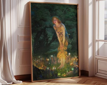 Midsummer Eve by Edward Robert Hughes - Pre-Raphaelite Painting Print | Canvas Print | Giclée Print | Fine Art Print | Large Wall Art Print