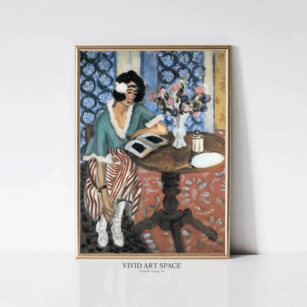 Henri Matisse Woman Reading Fauvism Woman Portrait Painting Modern ...