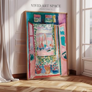 Henri Matisse Painting Print - Open Window | Canvas Print | Giclée Print | Fine Art Print | Large Wall Art Print | Colorful Wall Art Poster