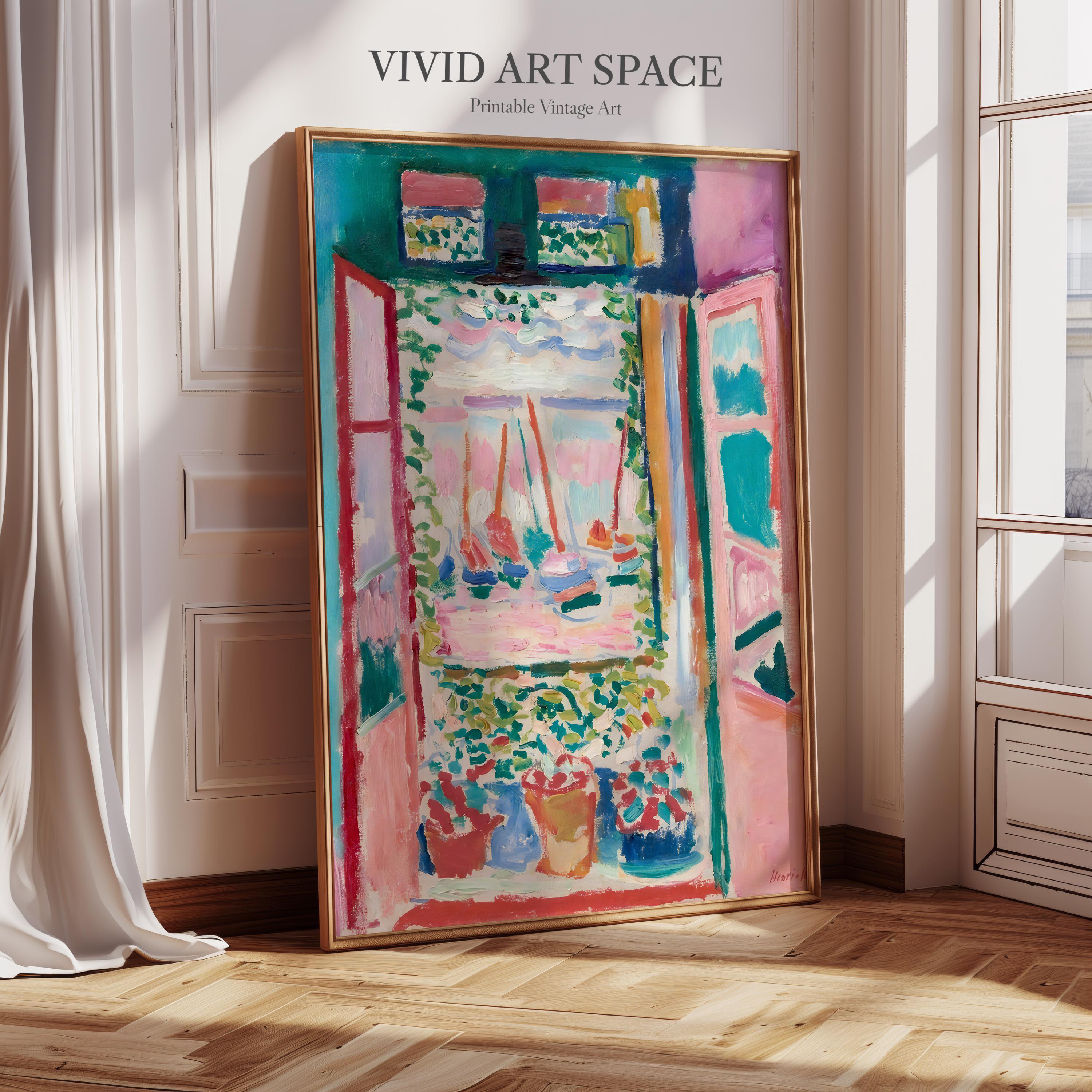 Henri Matisse Painting Print - Open Window | Canvas Print | Giclée Print | Fine Art Print | Large Wall Art Print | Colorful Wall Art Poster