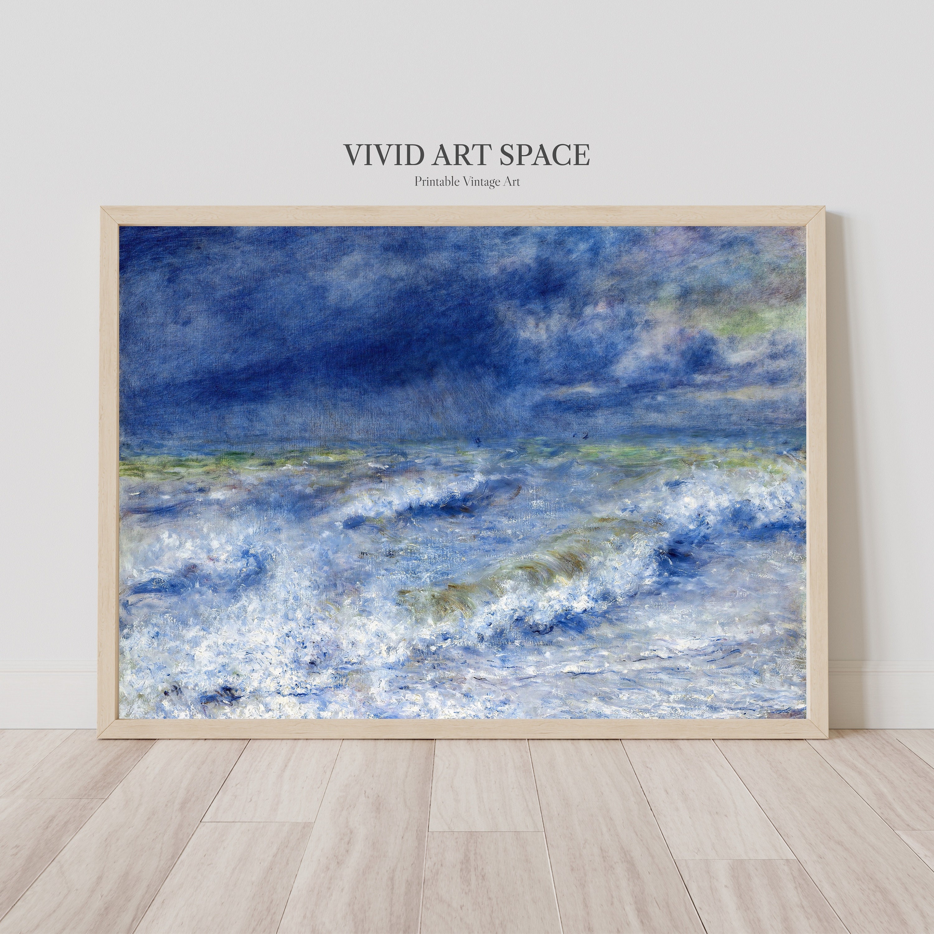 Pierre-auguste Renoir the Wave | Impressionist Landscape Painting