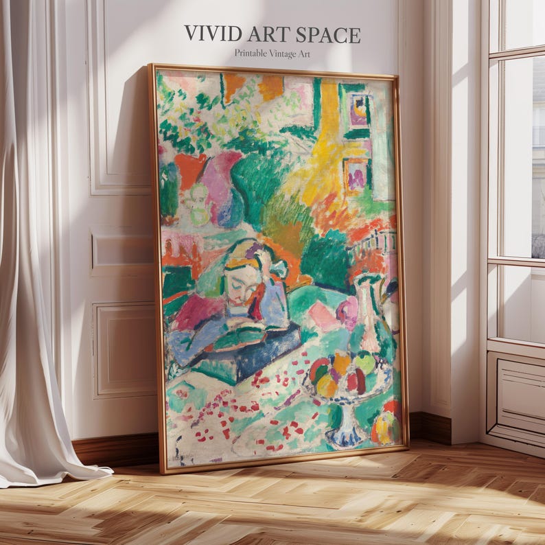 Henri Matisse Painting Print - Interior With a Young Girl | Canvas ...
