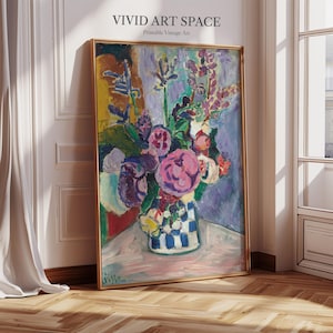 Henri Matisse Painting Print - Les Pivoines | Canvas Print | Giclée Print | Fine Art Print | Large Wall Art Print | Colorful Wall Art Poster