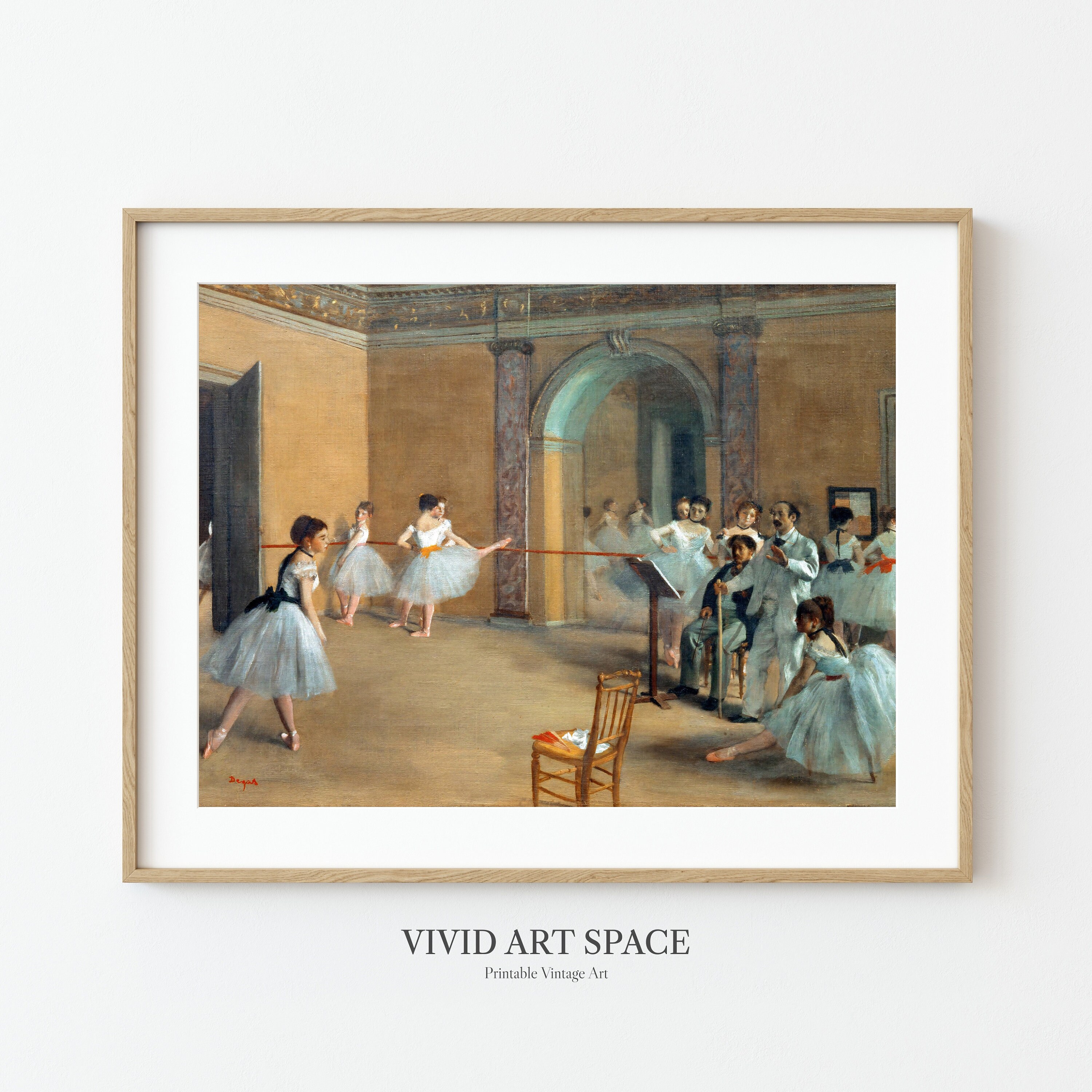 Edgar Degas Dance Foyer at Opera | Impressionist Ballerina