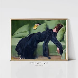 Decadent Young Woman (After the Dance) | Victorian Woman Portrait Painting | Vintage Art Print | Printable Wall Art | Digital Download