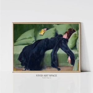 Decadent Young Woman (After the Dance) | Victorian Woman Portrait Painting | Vintage Art Print | Printable Wall Art | Digital Download