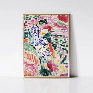 Henri Matisse Japanerin am Wasser | Fauvistische Malerei | Abstrakter Kunstdruck | Modern Art Print | Druckbare Wandkunst | Digitaler Download