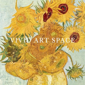 Vincent van Gogh Sonnenblumen No.2 | Impressionistische Blumenmalerei | Vintage Blaugrün Gold Blumendruck | Druckbare Wandkunst | Digitaler Download Bild 2
