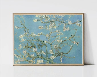 Vincent van Gogh Almond Blossom | Impressionist Flower Painting | Japanese Spring Floral Print | Printable Wall Art | Digital Download