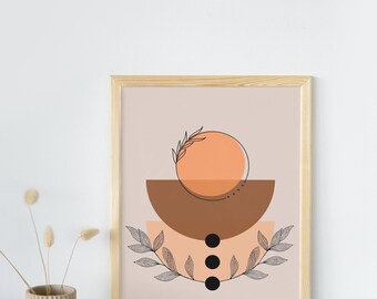 Neutral Wall Art , Printable Wall Art , , Boho Art , Neutral Wall Art , Geometric Boho Art, Bohemian Decor