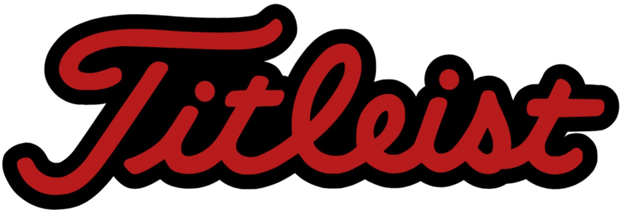 Titleist Golf Sticker black & Red Etsy