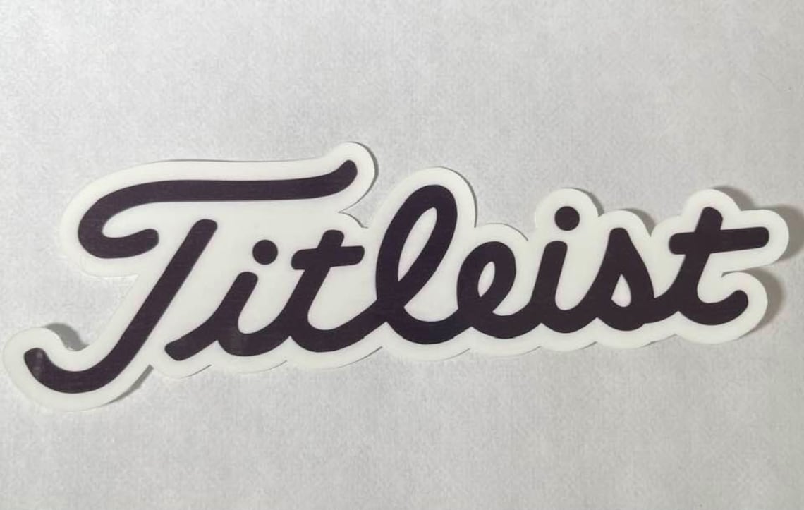 Titleist Golf Sticker Black Etsy