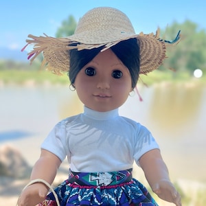 Senorita Pollera Outfit  for 18 Inch Doll