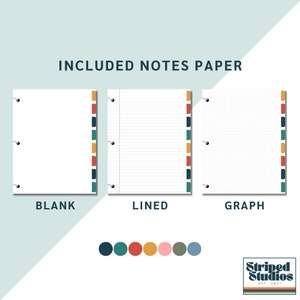 Digital Binder | Template Goodnotes Notability | 8 Hyperlink Tabs ...