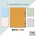 Digital Binder | Template Goodnotes Notability | 8 Hyperlink Tabs ...