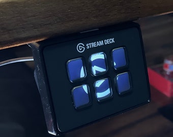 Elgato Stream Deck Mini Under-Desk Mount – 3D Printed Screw Mounting Plate