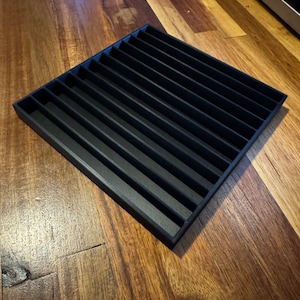 3D-Printed Open Tray for Knife Sharpening Stones – Holds 12 Stones (Up to 12mm Thick, 155mm Length)