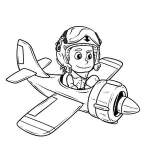 20 Airplane Coloring Pages