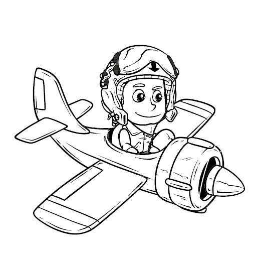 20 Airplane Coloring Pages - Etsy