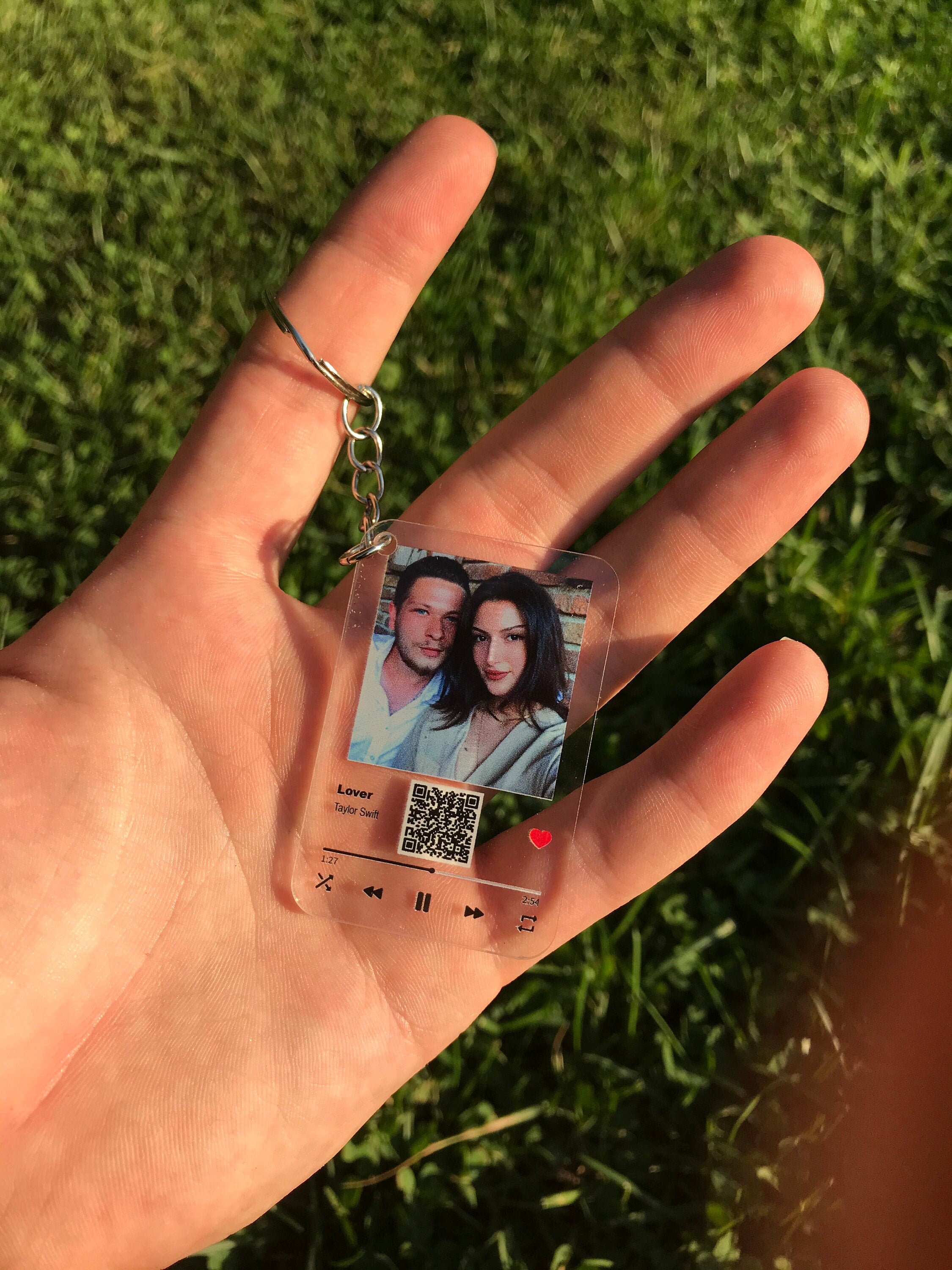 Personalized Song Keyring Customised Music Keychain Music Etsy