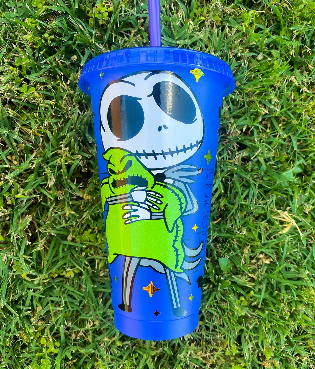 Jack Skellington Starbucks Cup Nightmare Before Christmas Etsy