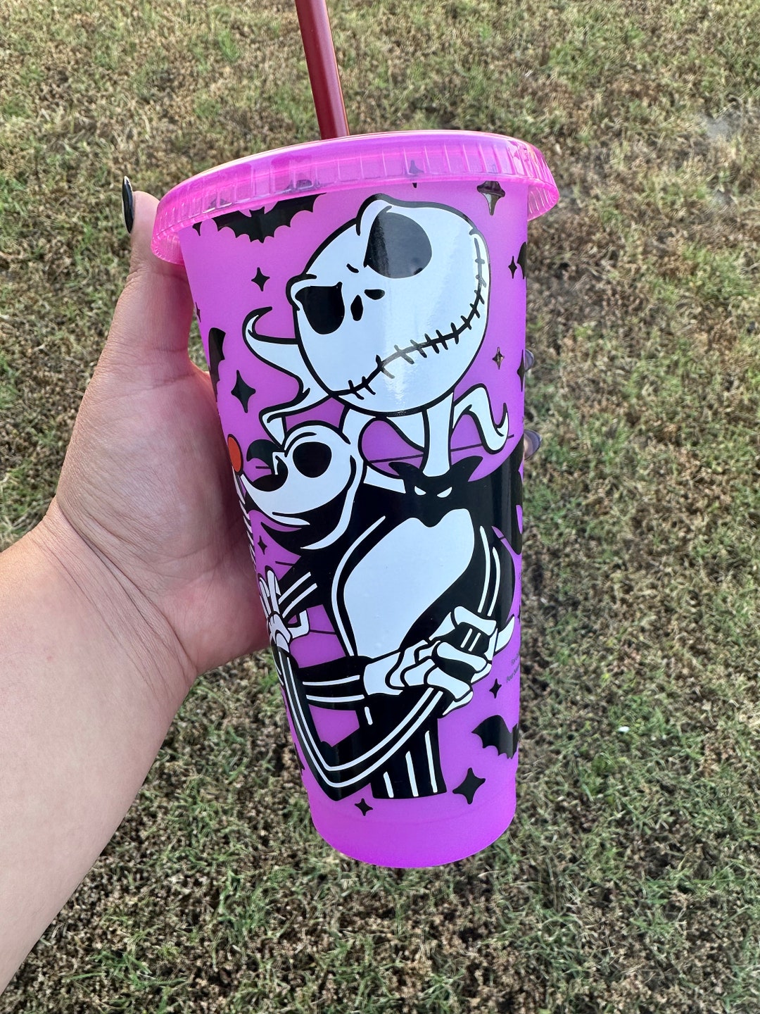 Jack Skellington Starbucks Cup Nightmare Before Christmas Etsy