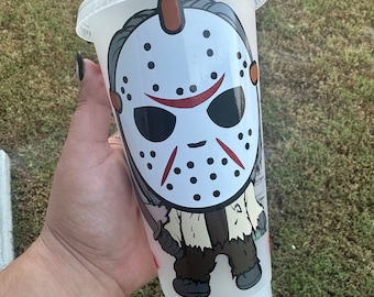 Jason Voorhees | Mickey Mouse | Friday 13th | Horror Themed Disney | Halloween Theme Cups | Slasher Mickey | Slasher Jason | Horror Cups