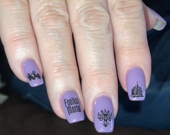 Haunted Mansion Nail Decals