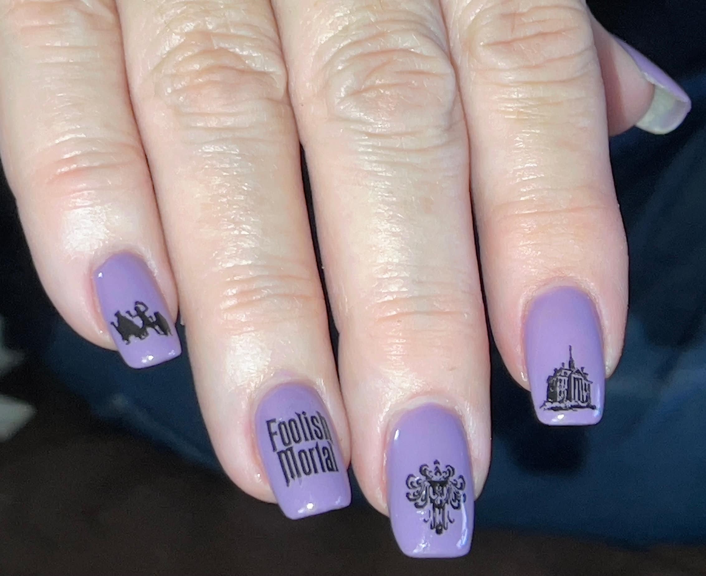 Haunted Mansion Nail Decals Etsy