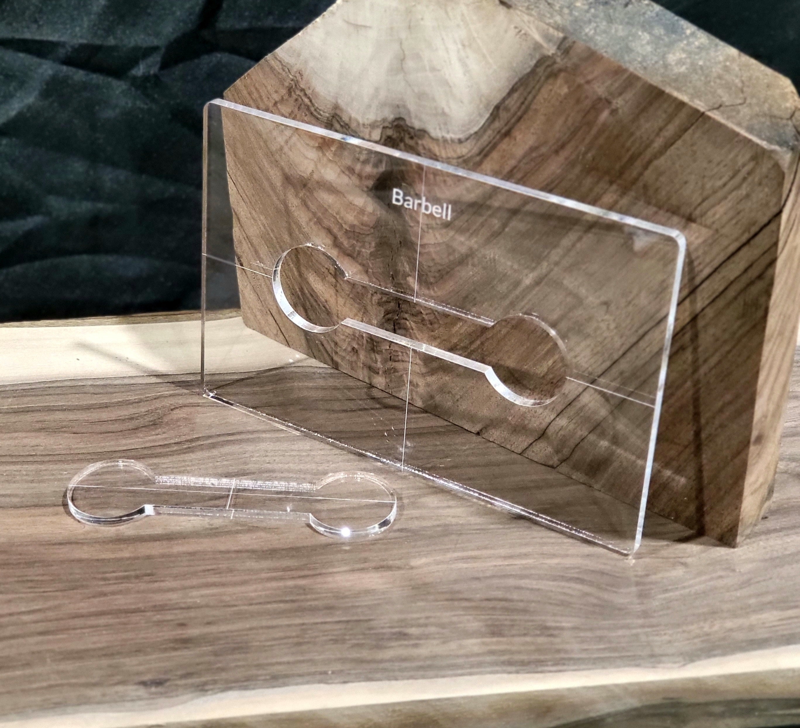 Laser Cut Router Templets or Jigs for Woodworking. Bowtie, Barbell, and ...