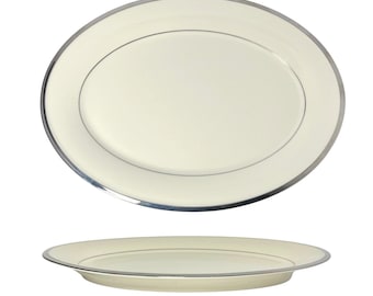 Lenox “Solitaire” Porcelain Oval Serving Platter 14”