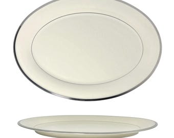Lenox “Solitaire” Large Porcelain Oval Serving Platter 16”