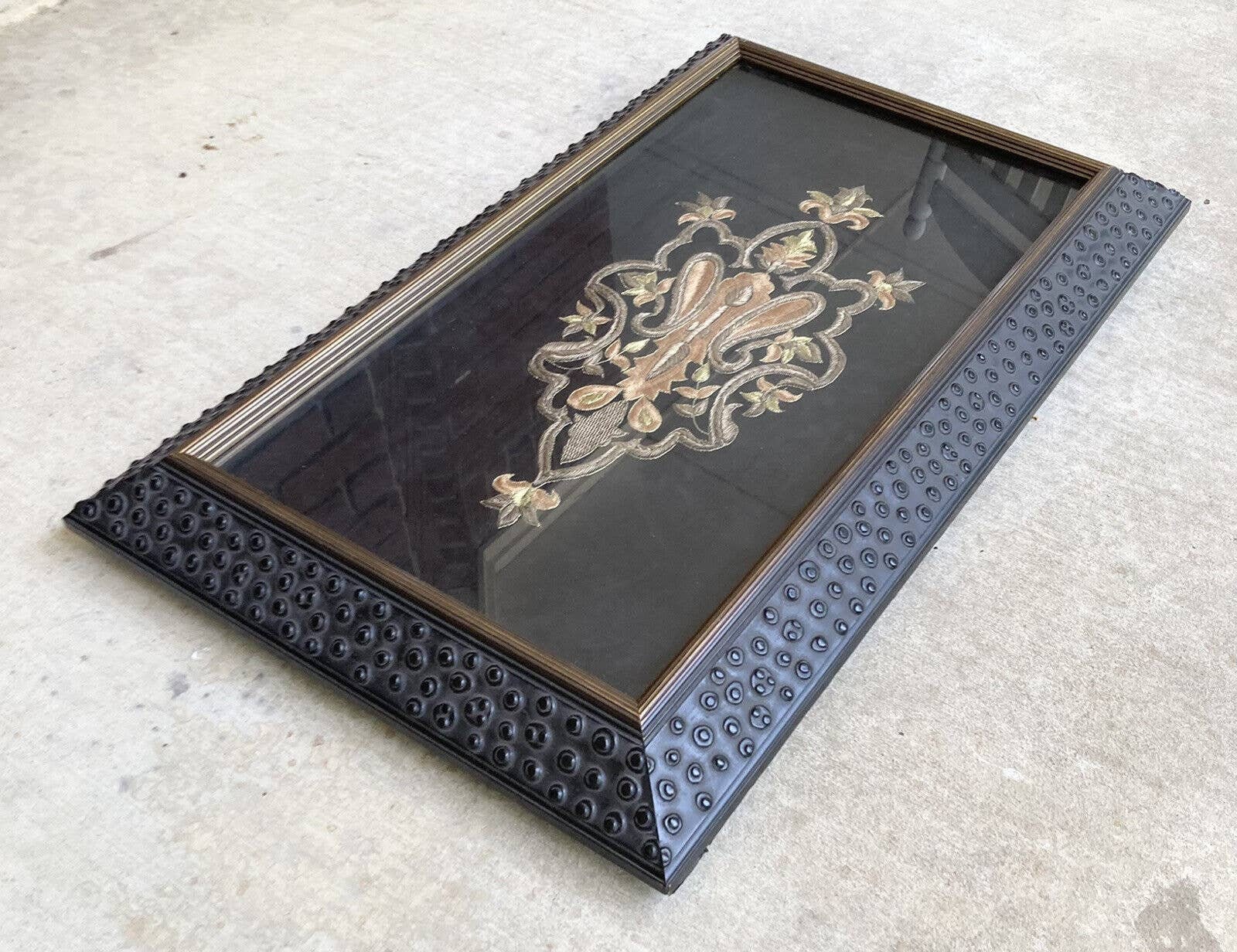 JOHN RICHARD 高級額縁 西洋アート ヴィンテージ インテリア JOHN RICHARD, Large 27”X17” RARE Framed & Shadow Boxed