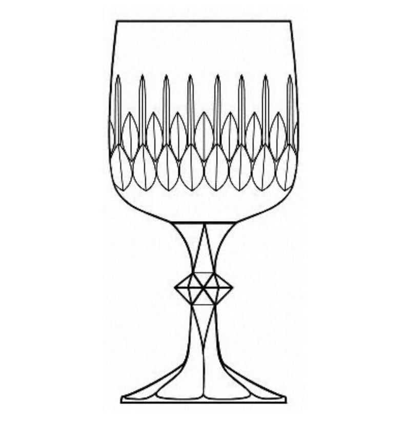 Schott-Zwiesel “Flamenco” Set of 4 Crystal Water Glasses 6 3/4” 12oz image 4