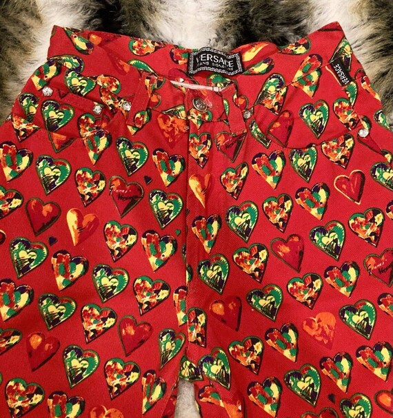 1997 Vintage Authentic Gianni Versace Red Heart C… - image 3