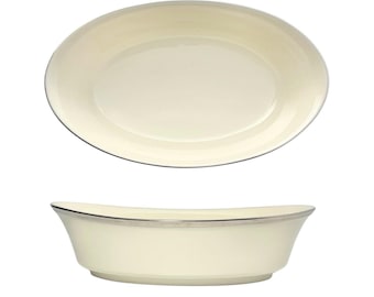 Lenox “Solitaire” Oval Porcelain Serving Bowl Bowl 9”